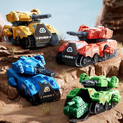 Aufzieh-Spielzeugauto, kreatives Uhrwerk, Schiebespielzeug, Panzer-Set, Panzermodell der Zukunft, versteckte Luke mit eingebautem kleinem Panzer, Geburtstagsgeschenk für Kinder, Kleinkinder, Vorschulkinder