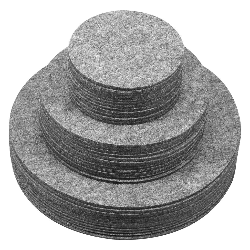 84/96/144 Pcs Pot Divider Pad Plate Storage Dividers Cuttable Felt Plate Separators Round China Dish Protectors for Tableware