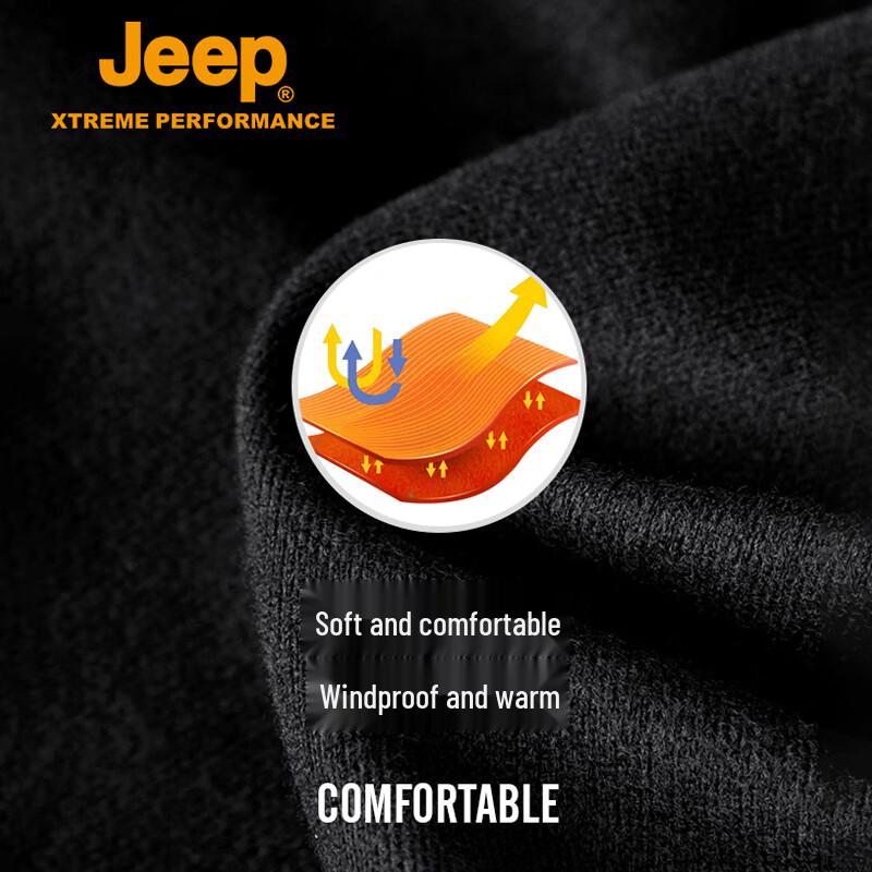 Jeep Men's Thickened Waterproof Hiking Pants