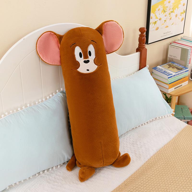 Cat and Mouse Throw Pillow Tom Jerry Plush Toy Doll Children Sleeping Doll Gift