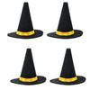 4PCS Halloween Prop Miniature Witch Hat Wine Bottle Hats Small Hats  Halloween Decoration