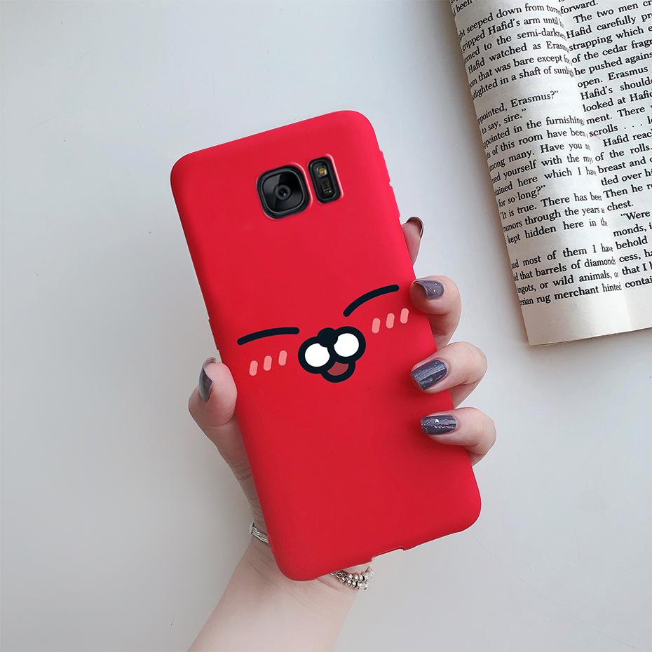 For Samsung Galaxy S6 S7 Edge Case Cute Love Heart Flower Silicone TPU Soft Cases Cover For Samsung S6 S7 S 6 7 Edge Phone Case