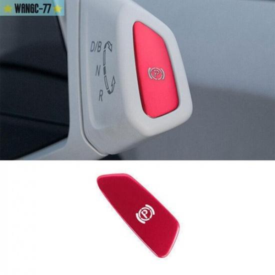 For VW ID.4 - Aluminum Red Middle Console P Block Button Cover Trim