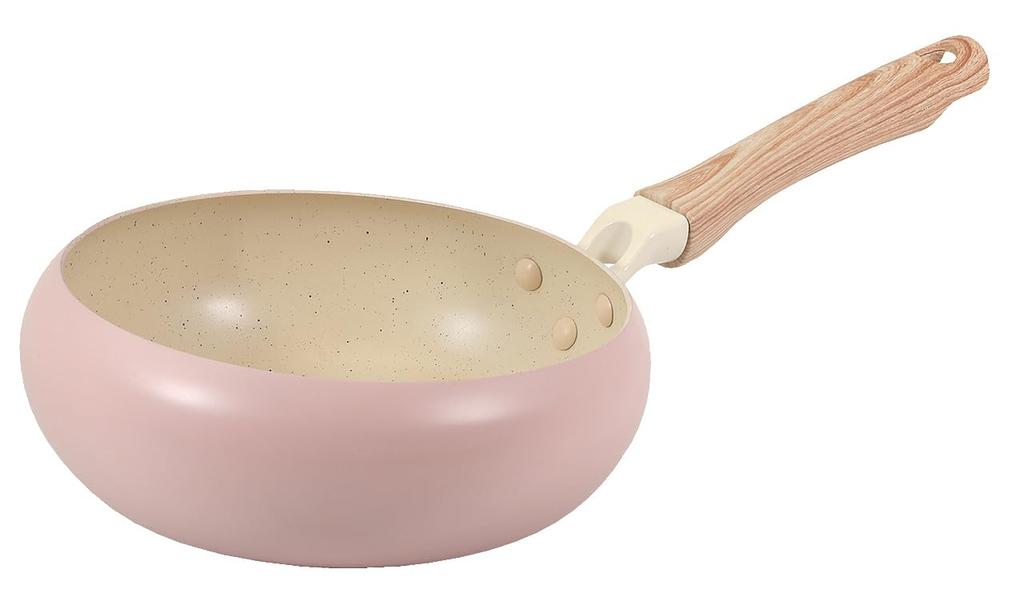 Pearl Metal Frying Pan, 22cm, Marble Diamond Finish, Induction and Gas Compatible, PFOA-Free, PTFE-Free, Metal Spatula Compatible, Cha-pan (HC-902)