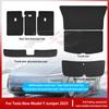 For Tesla New Model Y Juniper 2025 Leather Trunk Mats Rear Seat Back Protector Pad Backrest All Weather Liner Pet Anti-kick Pad