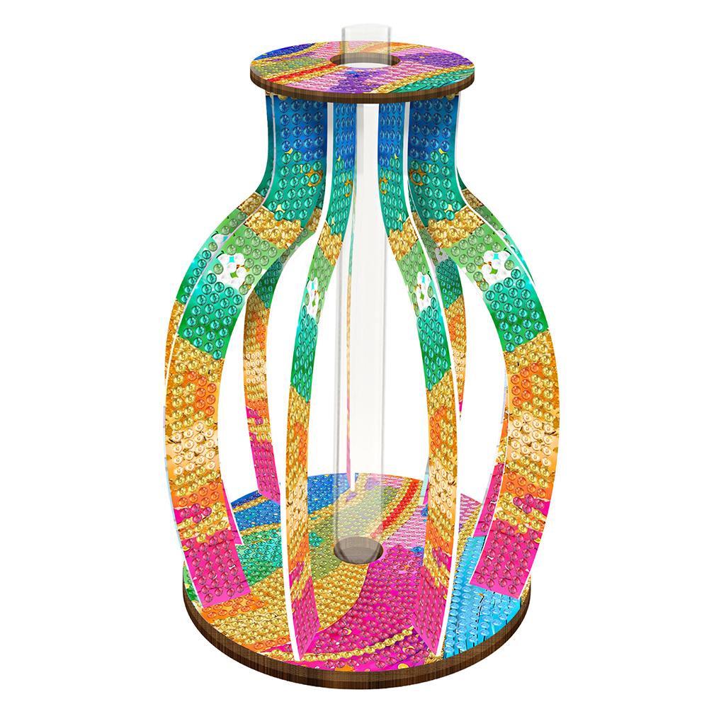 Diamond Painting Flower Vase 5D DIY Diamond,Embroidery,Cross Stitch Tabletop Vase Wood Diamond Painting Art Kits Table Decor