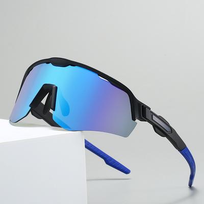 Neue grenzüberschreitende Radsportbrille Winddicht Sport Outdoor Unisex Farbwechselndes Großes Gestell Integrierte Sonnenbrille 1814