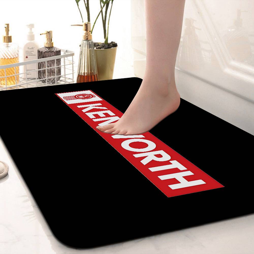 KENWORTH Logo Bath Mat Nordic Style Home Doormat Bathroom-Toilet Mats Bedroom Welcome Doormat