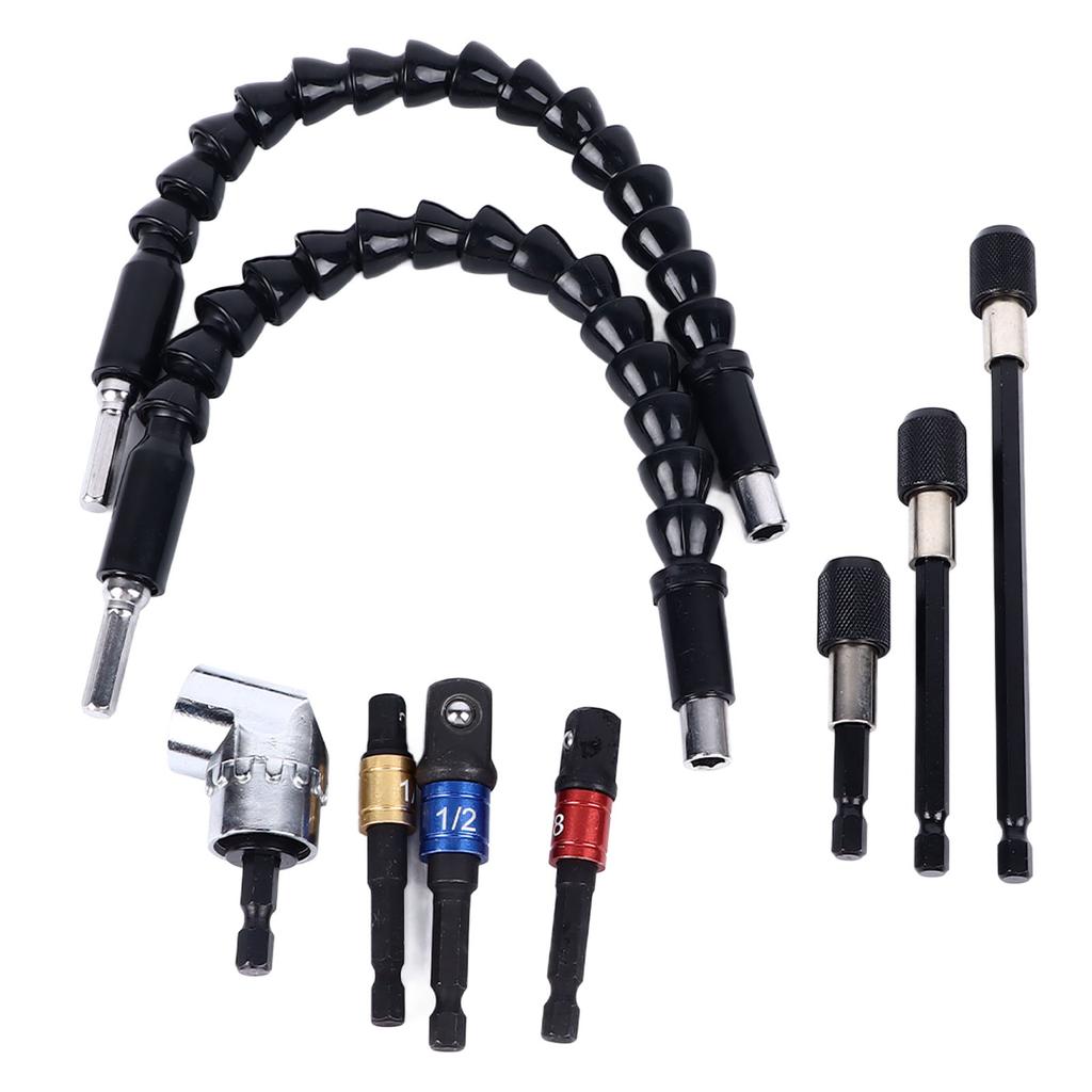 Drill Bit Extension Set Multifunctional Quick Connect Universal Flexible Shaft Bit Holder Set for