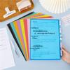 A4 Transparent Multi-Layer Document Folders, 5-Grid, 10-Pack