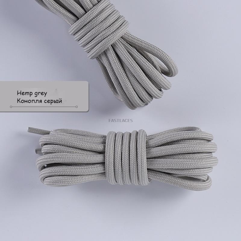 1pair Round Shoelaces Polyester Solid Classic For Yezy Sports Boot Bold Shoeslace Sneaker Shoe Laces Shoes Strings