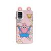 KEYSION Cute Ear Cartoon Case for Samsung A51 4G A31 with Lanyard Soft Silicone+PC Shockproof Phone Cover for Galaxy A31 A51 4G