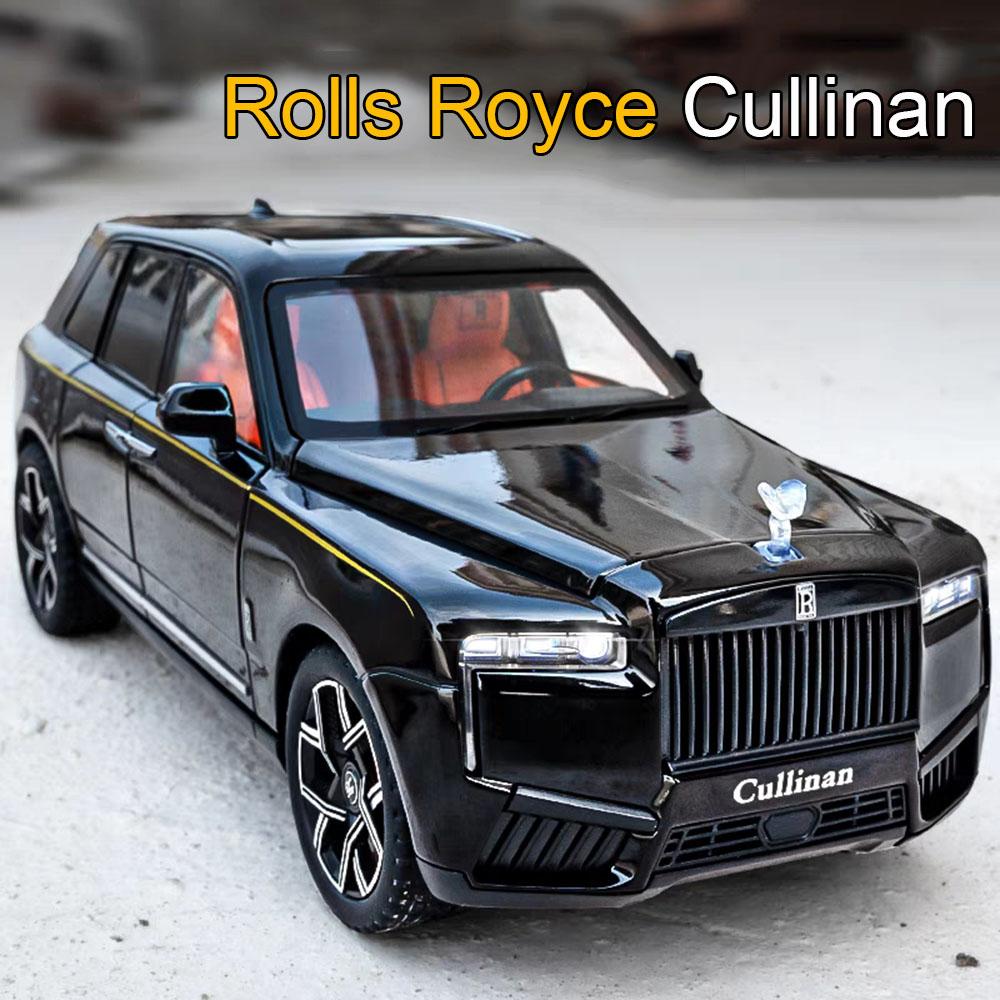 1:24 Alloy Rolls Royce Cullinan XM Model Diecast Toys Cars 6 Doors Opened Vehicles Pull Back Light Music Miniature Car Kids Gift