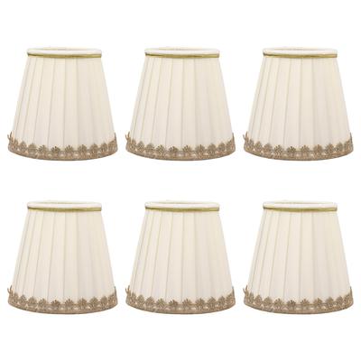 6ks Svíčková lampa Stínidlo s klipem na látky Sada stínidel pro stolní lampu Nástěnná lampa