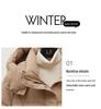 2024 Women's Winter Mid-Length Korean-Style Down Jacket with Detachable Hood