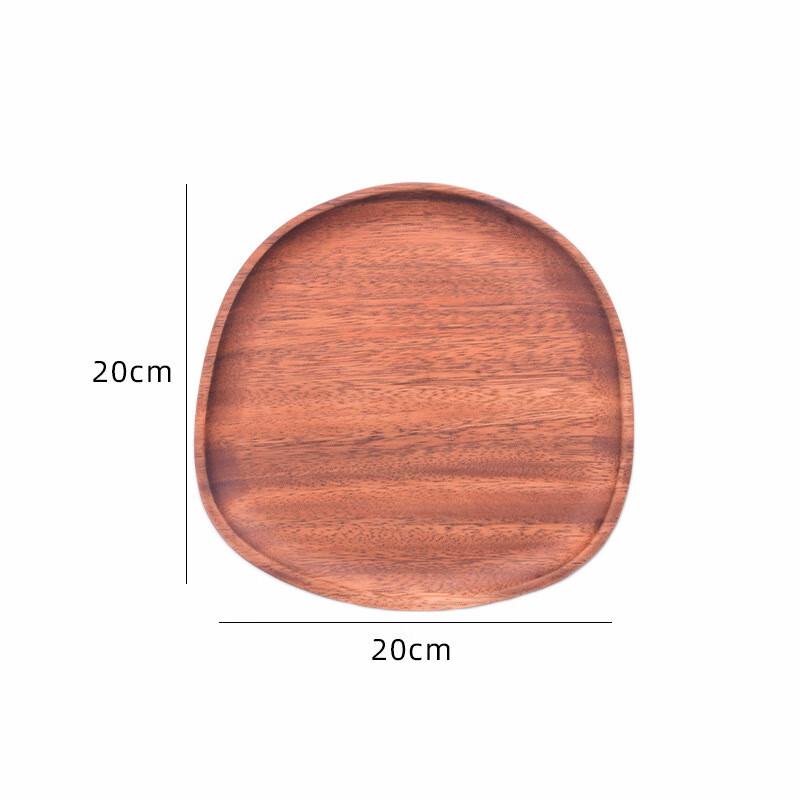 Walnut Wood Irregular Serving Tray Set
