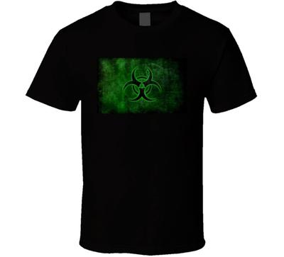 Biohazard T-Shirt Novelty Clothing Hazard Warning Breaking Bad Zombie Tee