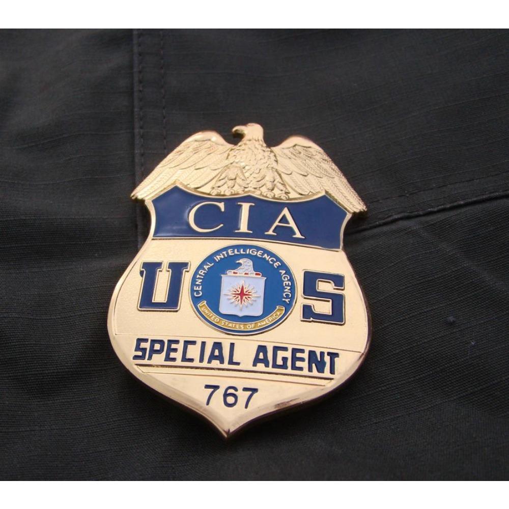 American metal badge, large metal badge, pure copper.