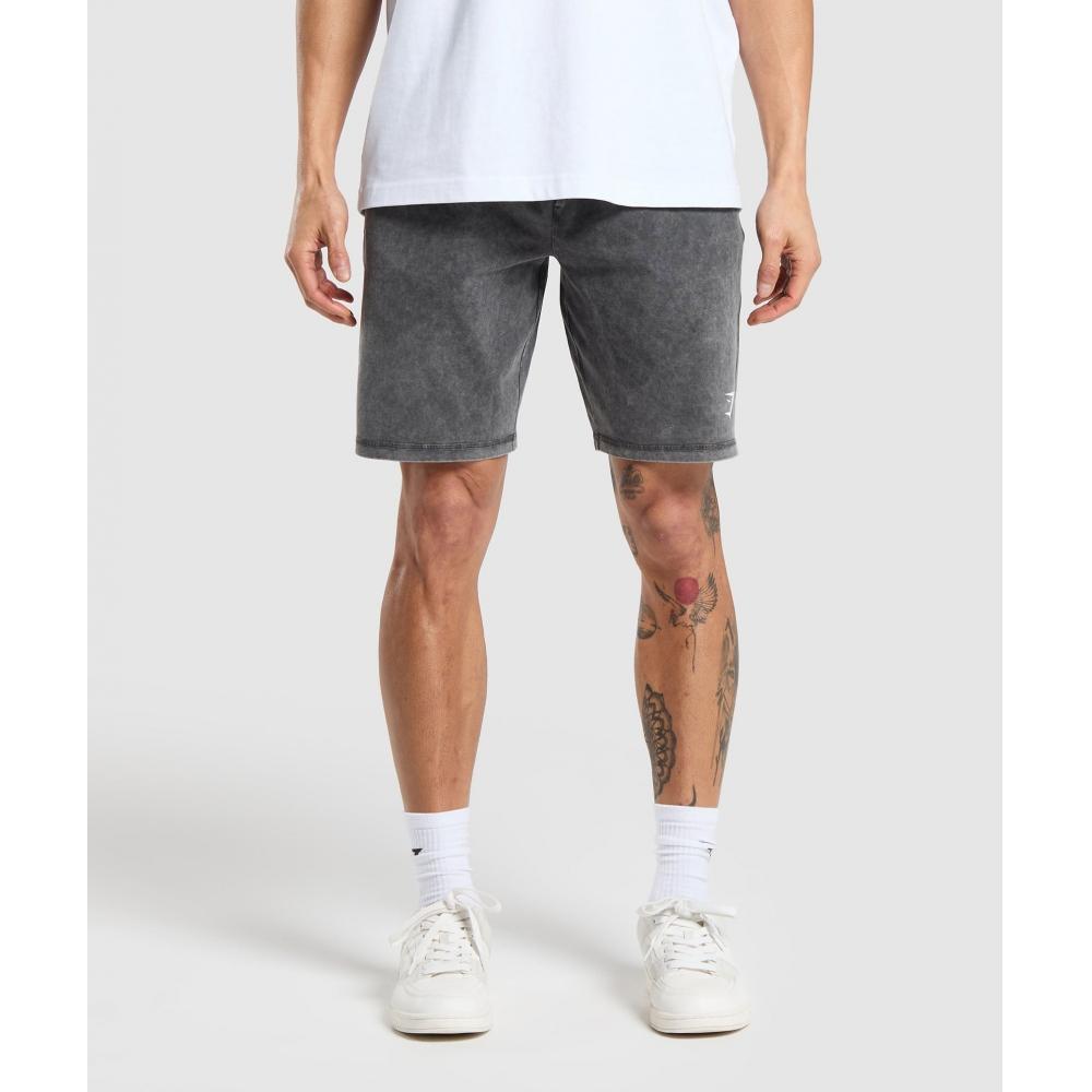 

Gymshark Washed Jersey 9 Shorts Black A4a4v Bb81 XS