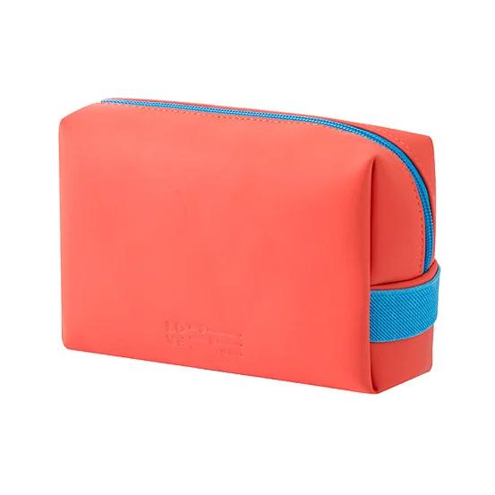Dámská cestovní kosmetická taška Vodotěsná Pu Roztomilý Candy Barvy Žena Taštičky na make-up Přenosná toaletní taška Úložná taška Organizér Box