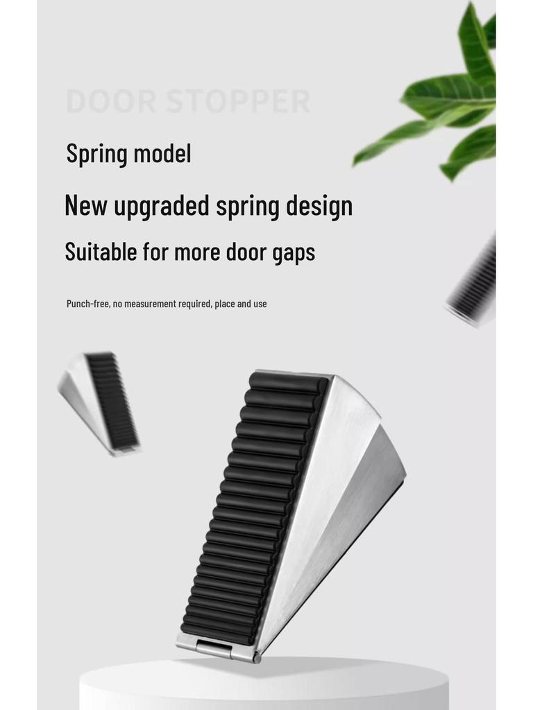 Large Windproof Door Stopper Wedge - Anti-Collision Safety Door Jam Device