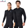 2 mm Neopren Våtdräkt Topp Långärmad Snorkling Dykning Surfing Värmeskydd Unisex Vuxen