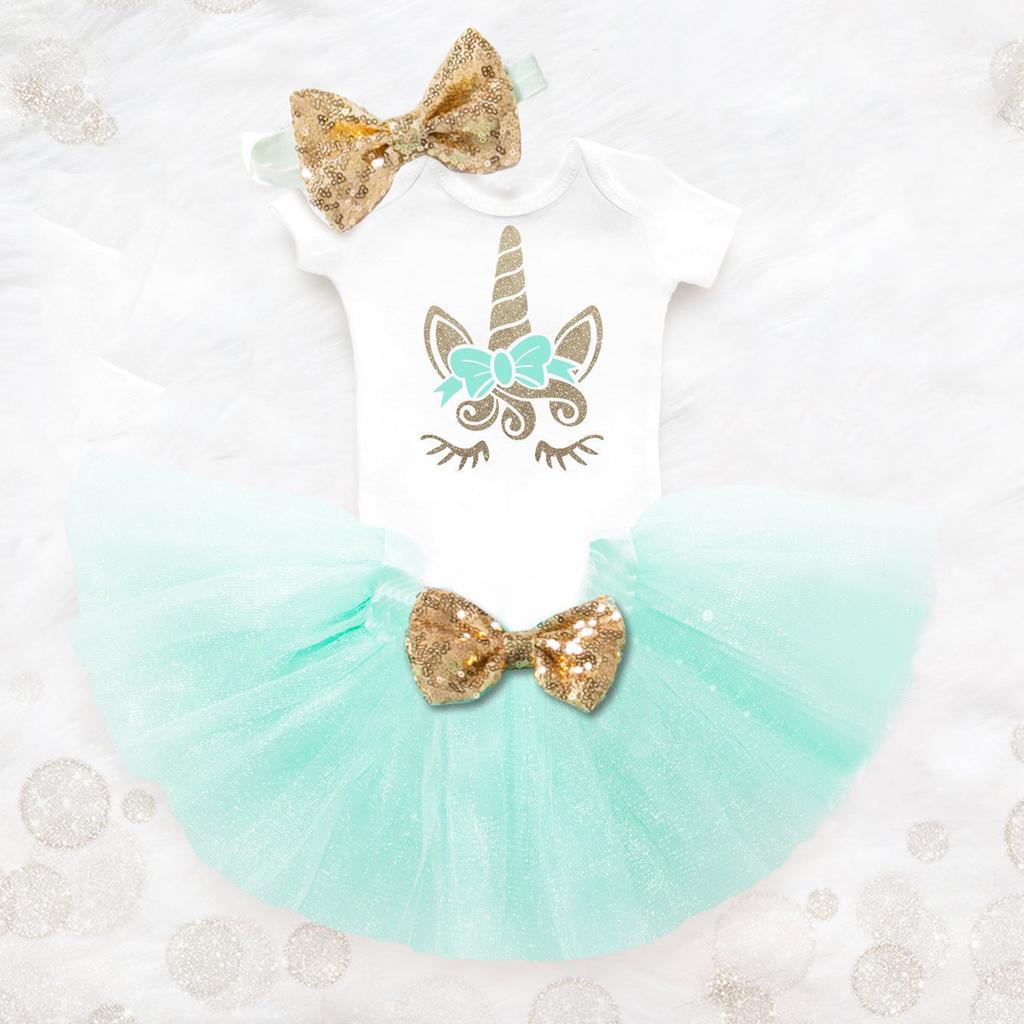 Baby Girls Birthday Unicorn Dress 