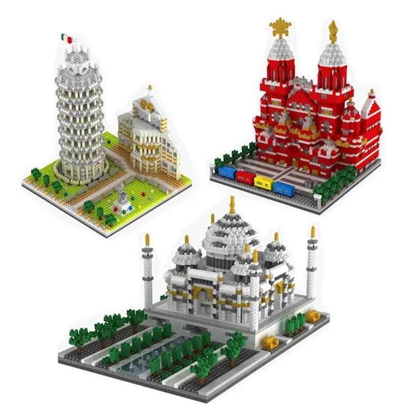 Yz Mini Blocks Architecture Pisa World Landmark Building Bricks Louvre Lovely Toys Eiffel Tower Model Castle For Children Gifts