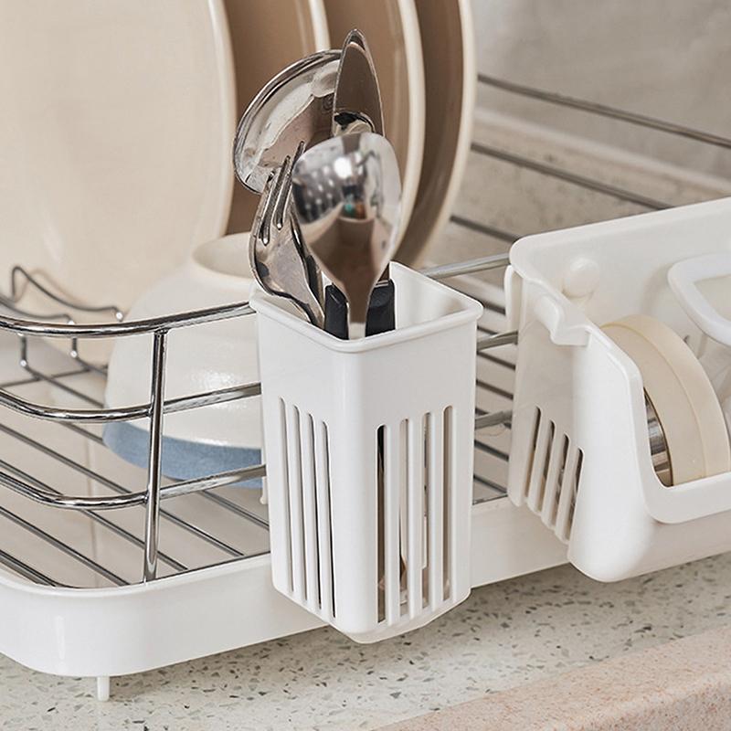 CCA83-Multifunctional Kitchen Chopsticks Holder Hanging Drain Box Organizer Storage Rack Save Space Hanging Tableware Holder