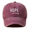 Vintage letter printed baseball caps for men and women for daily leisure, commuting, sports, and sun protection