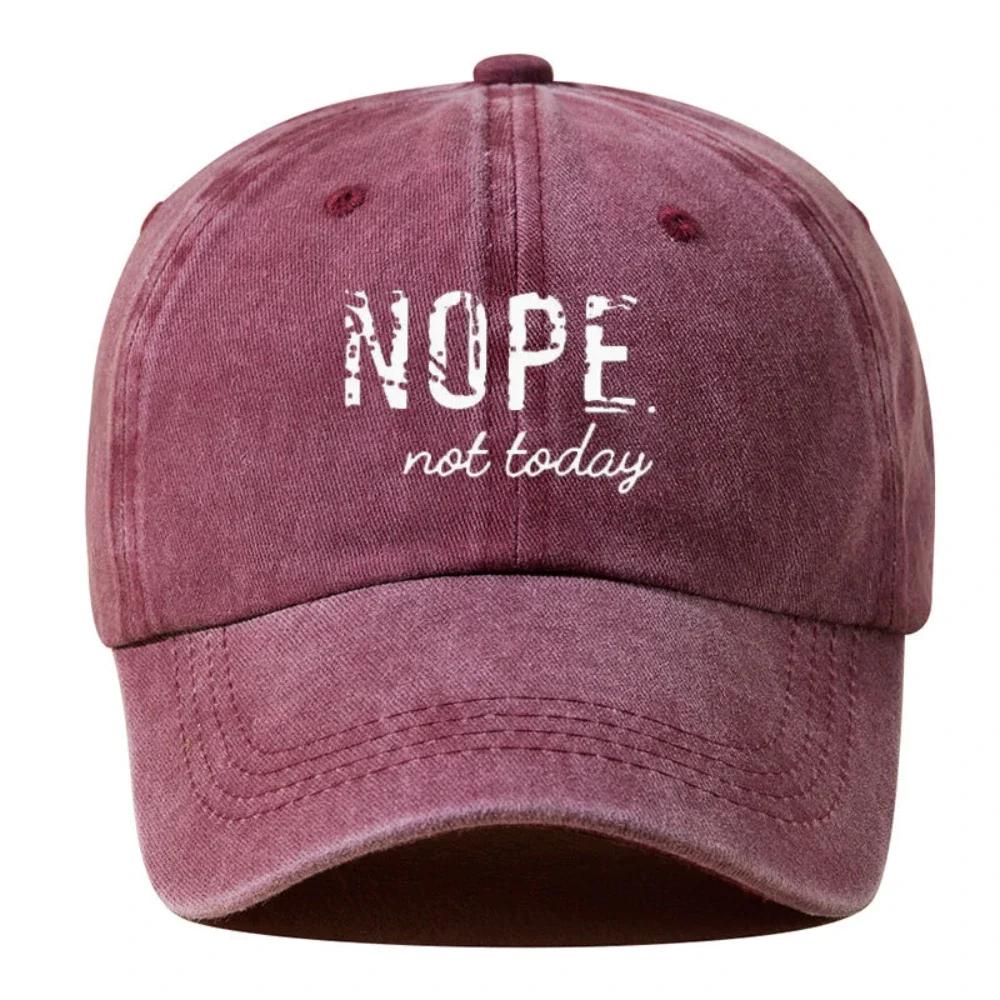 Vintage letter printed baseball caps for men and women for daily leisure, commuting, sports, and sun protection