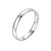 Minimalist Geometric Couple Rings Set Men Women Adjustable Sterling Band Ring Finger