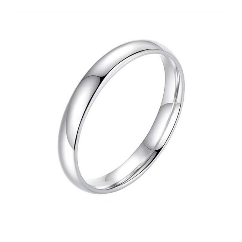 Minimalist Geometric Couple Rings Set Men Women Adjustable Sterling Band Ring Finger