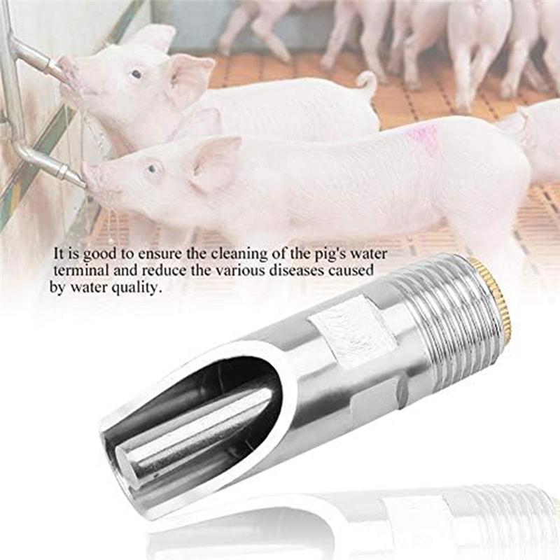Sow Nipple Drinker, Piglet Drinker, Animal Drinker, Feeder, Farm Set Easy Install Easy To Use ,10 PCS