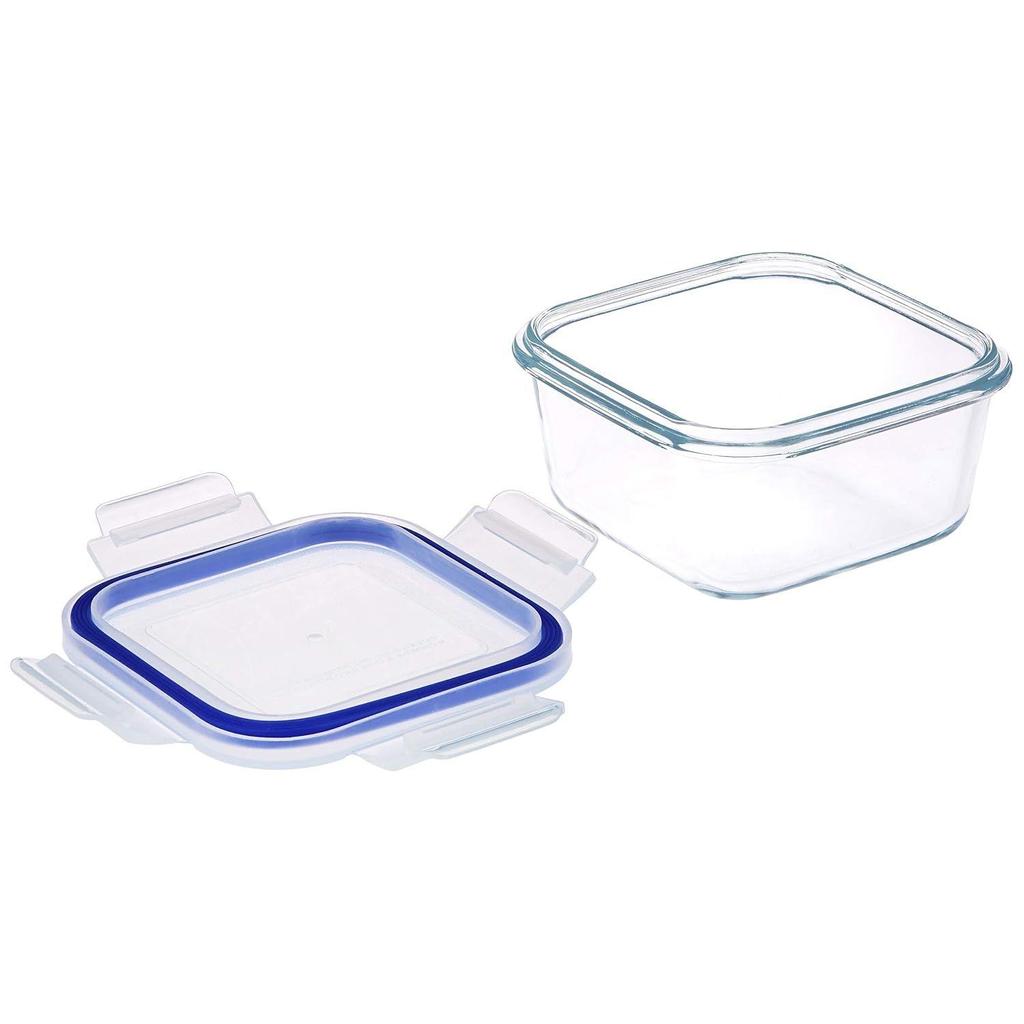 Rectangular Glass Storage Container Set, Set of 7, Transparent