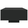 vidaXL Coffee Table with LED Lights Black 85x55x31 Cm
