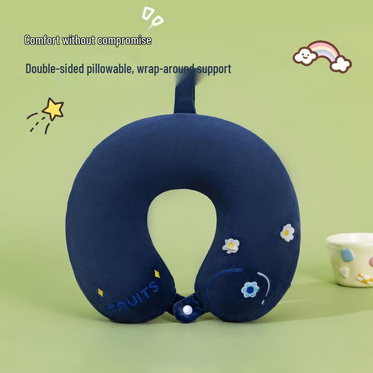 U-Shaped Memory Foam Neck Support Pillow with Custom Logo for Travel and Promotions