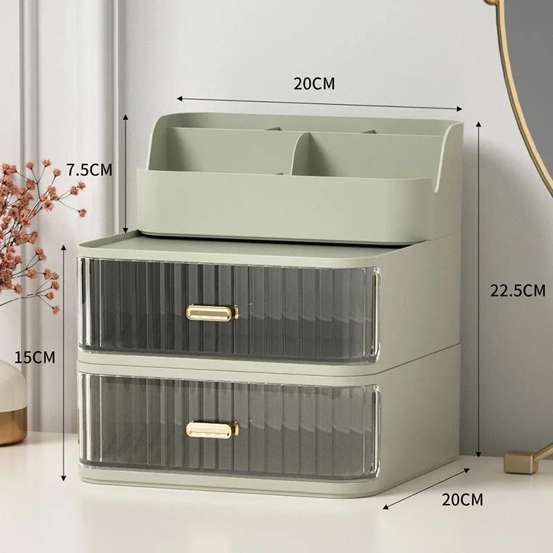 

Роскошная настольная косметика, губная помада, ящик для хранения духов, комод, стеллаж для ухода за кожей, тип ящика, прозрачная организующая коробка 20x20x22.5cm&7