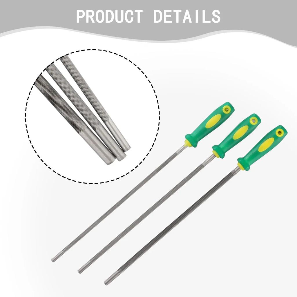 For Chainsaw File Set with 4mm 4 8mm and 5 5mm Round High Carbon Steel Sharpening For Chainsaw Saw For Chain Files