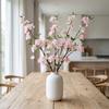 Real Touch Artificial Pear Blossom Flowers Plum Blossom Handmade Faux Flower Branch Artificial 91cm Fake Flower