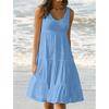 Womens Holiday Summer Sleeveless Party Beach Dress