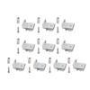 10lots Aluminum Alloys Shelf Supports Compatibility with 202 3030 4040 Profiles Light Weight and Strong Corner Fitting