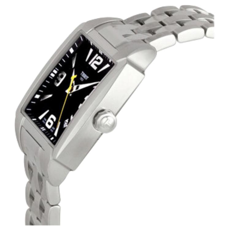 TISSOT Quartz Movement 100m Water Resistance Men's Watches Watch 39*11mm Black Dial Stainless Steel Case T005.517.11.057.00