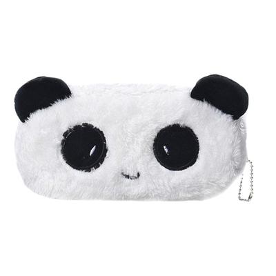 Cute Cartoon Panda Pencil Case White Plush Large Pen Bag for Kids Gift School Stationery Supplies Tool Pen Bag