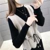 V-neck Vest for Spring and Autumn Women Stylish Goddess Knitted Vest