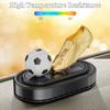 Cizma de aur în formă de mașină alimentată cu energie solară aromaterapie rotativă fotbal decorațiuni interioare Odorizant de lungă durată pentru mașină