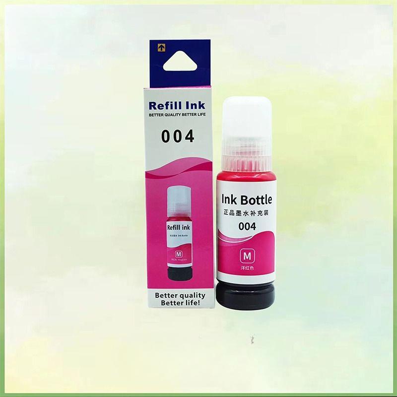 Kompatibelt Epson-bläck 004 för skrivare L1118, L3258, L3118, L3119, L3158, L3251, Fyrfärg 004-bläck