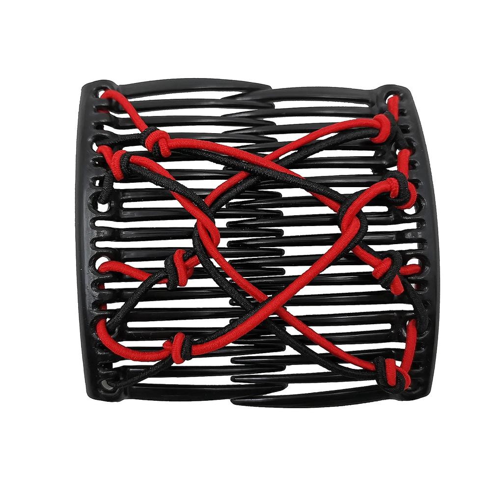 Magic Hair Claws Tuck Comb Updo Elastic  Hair Clip Stretchy Knotted Double Comb Elastic Hair Combs Ponytail Holder Barrettes
