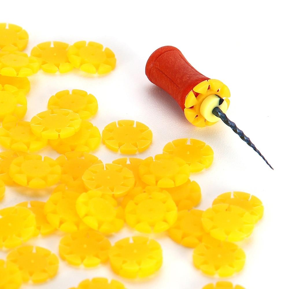 100 Stück Dentalwurzelkanalfeile Desinfektion Markierungskreisring Silikonzählstopper (ohne Feilen)