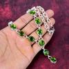 Peridot Necklace Gemstone Jewelry, 925 Solid Sterling Silver Necklace, Handmade Jewelry Birthstone Necklace, Gift For Him